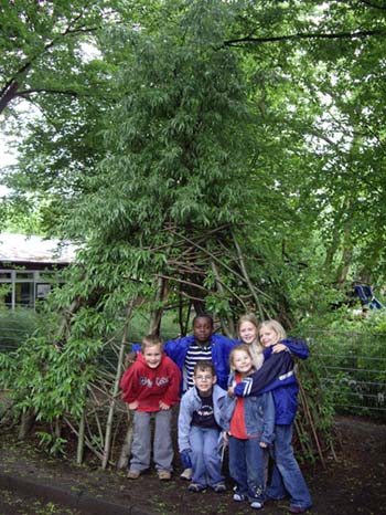 Das Tipi auf dem Schulhof