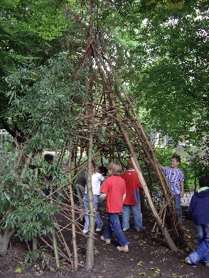 Das Tipi nach den Sommerferien